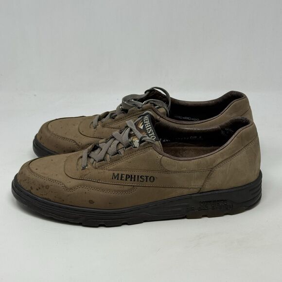 Mephisto Runoff Shoes Women 10.5 Brown Nubuck Leather Walking Casual Sneakers - Picture 2 of 16